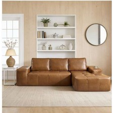 Modular Sectional Sofa with Chaise, Modern L Shaped Cloud Couch with Deep Seat,