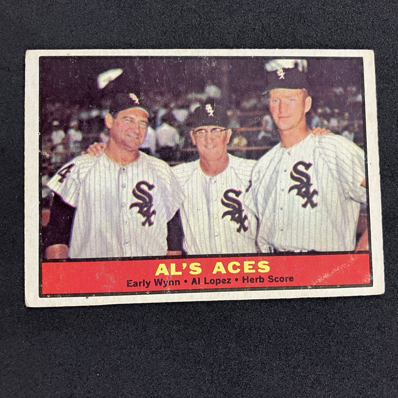 Early Wynn Al Lopez Herb Score 1961 Topps Card #337 Chicago White Sox Low Grade
