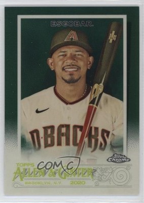 2020 Topps Allen & Ginter Chrome Green Refractor /99 Eduardo Escobar #268 0ga9