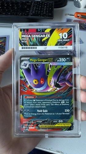 Pokémon TCG Mega Gengar ex 125/217 Ace 10 Gem Mint