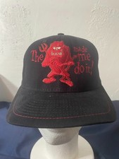 Vintage 90s USA Warner Bros Tasmanian Devil Snapback Hat Cap Red One Size
