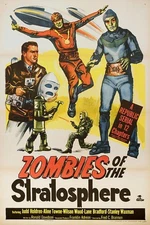 12x8in Metal Sign Zombies of the Stratosphere Movie Poster Republic Serial 12