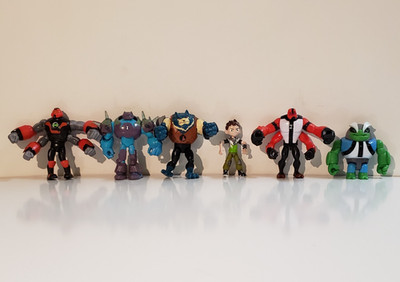 Ben 10 Ten Lot of 6 Action Figures Cartoon Network Bandai