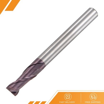 5mm Dia 5mm Shank 50mm Long HRC55 Carbide AlTiN Coated 2 Flute Square - End Mill