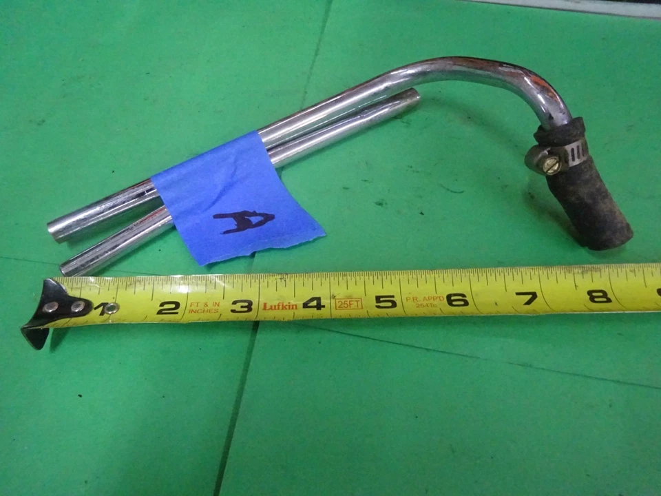 DE COLECCIÓN HARLEY KNUCKLE PANHEAD 45" ELECCIÓN de OLE LÍNEAS DE ACEITE CROMADAS USADAS CON EXTREMO 2 Foto 2 de 4