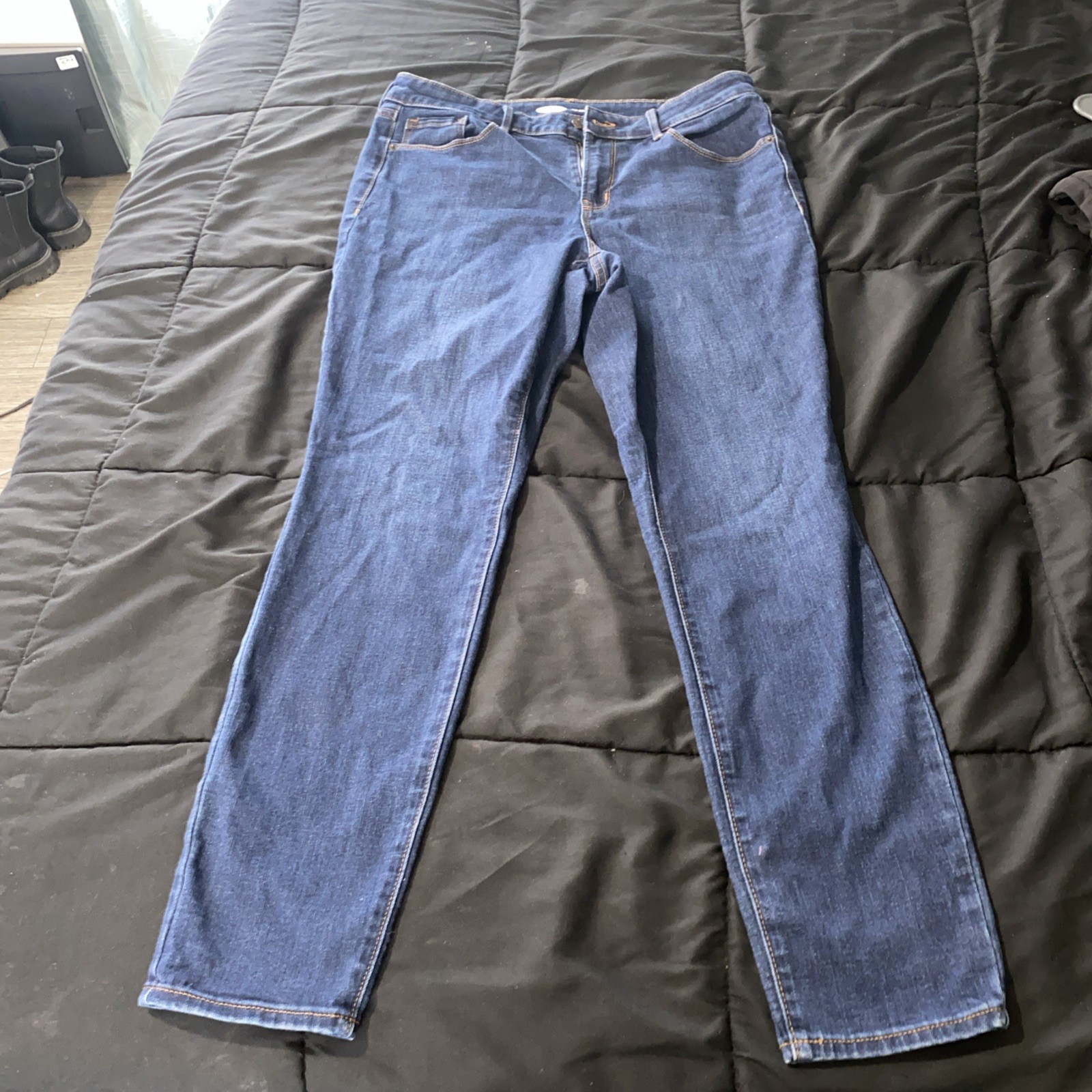 Old Navy Dark Blue Pop Icon Skinny Leg Jeans size 12