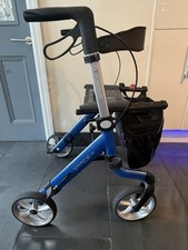 Rehasense Space Lx - Side Folding Rollator - Lightweight Wheeled Walker