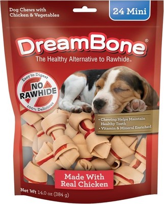 Mini Chews Dogs Treat Your Dog to Easy-to-Digest Rawhide-Free Chews Made W/ Real