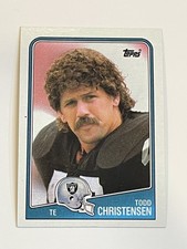1988 Topps Football #330 - Todd Christensen - Los Angeles Raiders