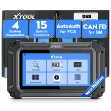 2025 XTOOL D5S OBD2 Scanner Check Engine ABS SRS Transmission Diagnostic 