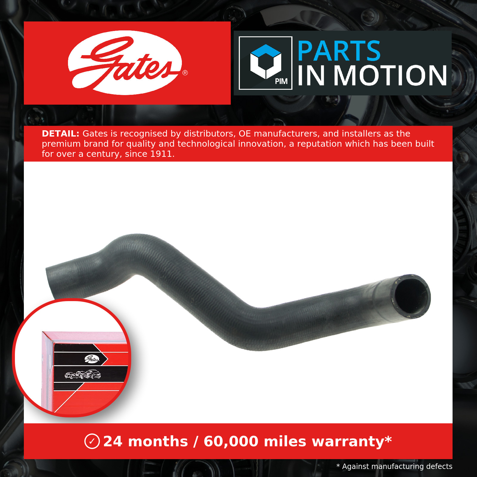 Radiator Hose Upper 05-2197 Gates Coolant 21501EB300 427552197 Quality New