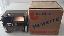 WORKING Alpex Viewette 8mm Editor Viewer Console Tabletop Film Editing JAPAN