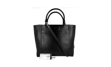 PRADA Leather Ouverture Tote Bag / Shopper / Handbag - Black - NEW