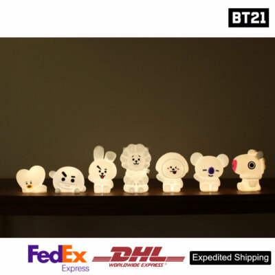 BTS BT21 Official Authentic Goods Mood Light 15 Color adjustment +