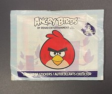 6 Assorted Angry Birds Stickers Stamps 3" x 2"