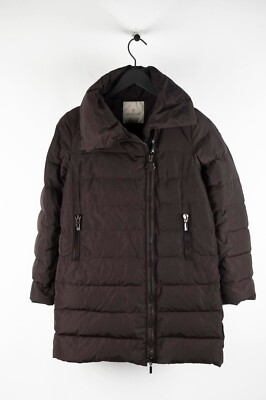 Authentic Moncler Gerboise Women Brown Pre-Owned Down Coat Size 0 