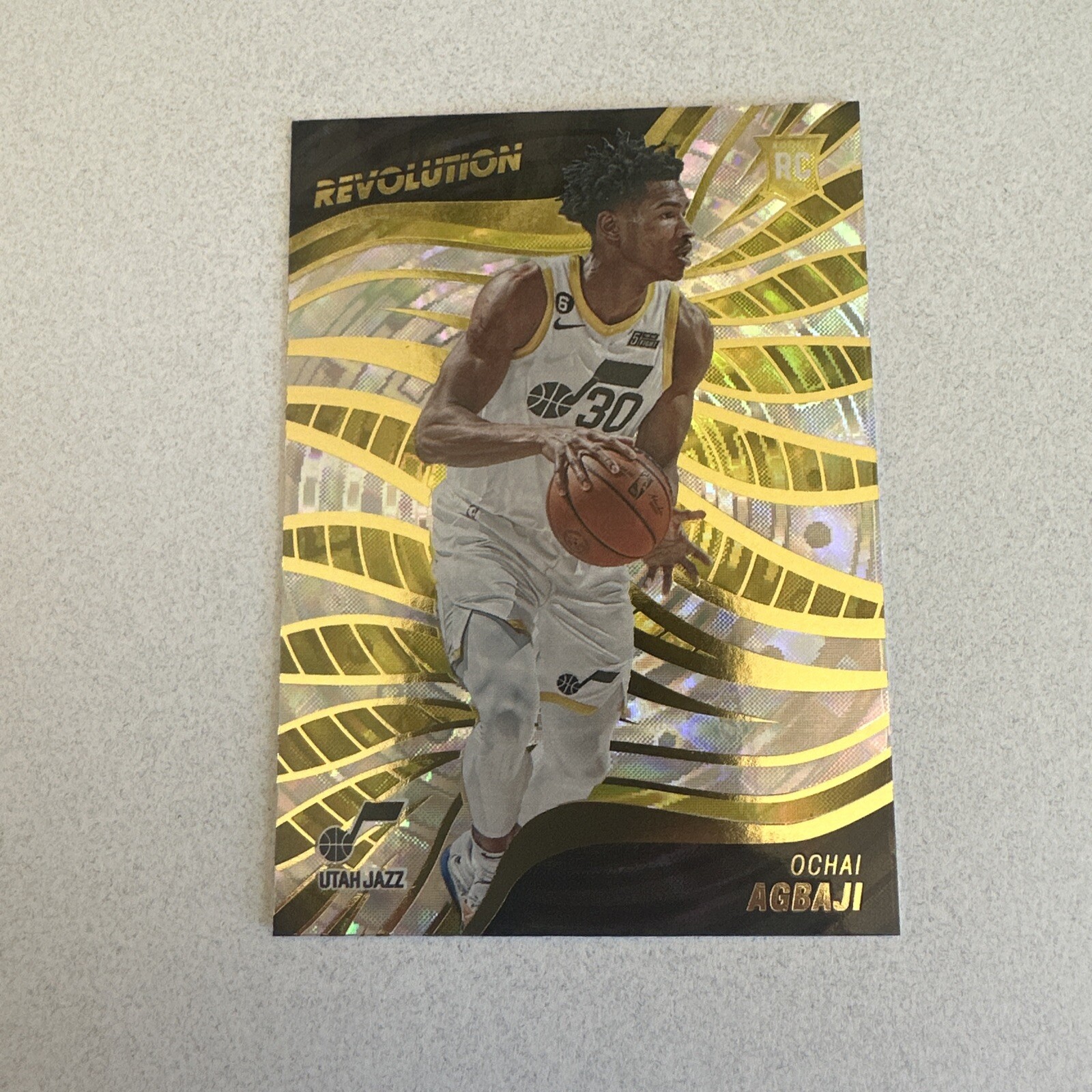 2022-23 Panini Revolution  Ochai Agbaji Fractal #121 Jazz