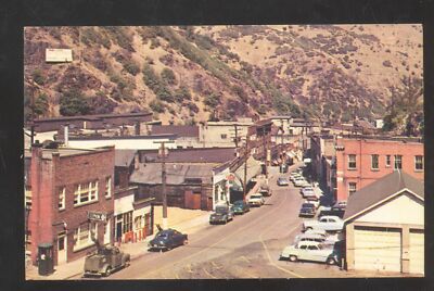 BINGHAM CANYON UTAH DOWNTOWN MAIN STREET SCENE VINTAGE POSTCARD