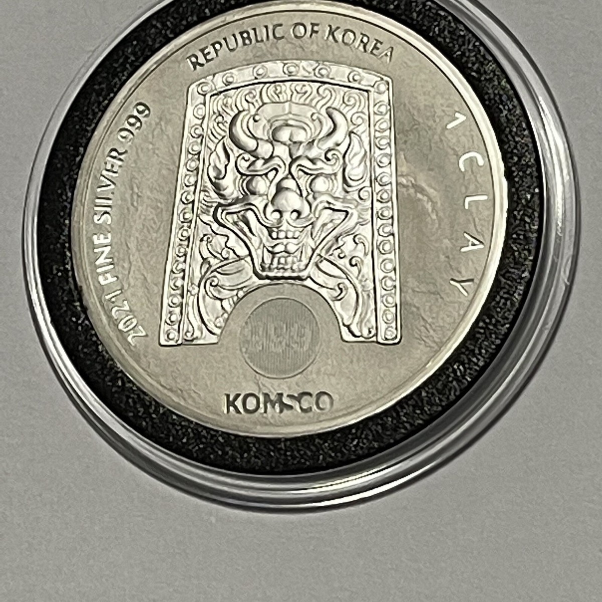 2021 ZI:SIN TAURUS Korea KOMSCO Round Coin 1 Troy Oz .999 Fine