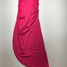 Anrabess Midi Dress Womens Sz Medium Bodycon Ruched Sheath Empire Waist Pink NWT