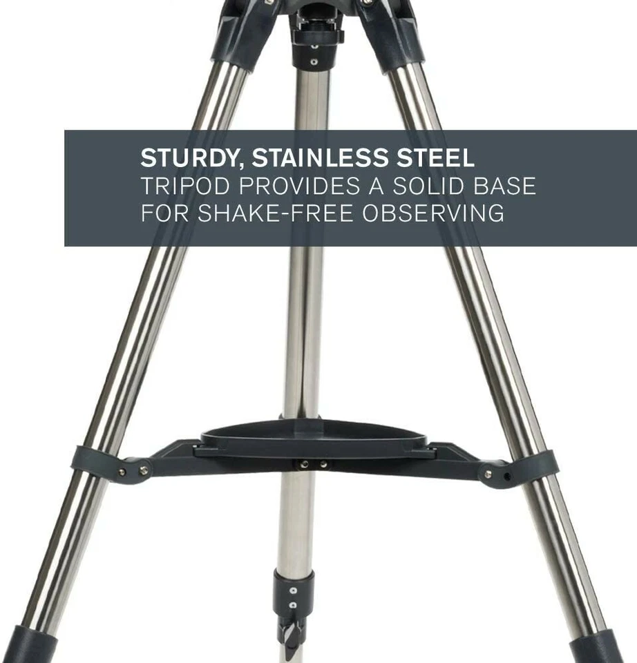 Celestron - AstroMaster 90EQ Refractor Telescope - Fully-Coated Glass Optics - A - Image 4 of 4