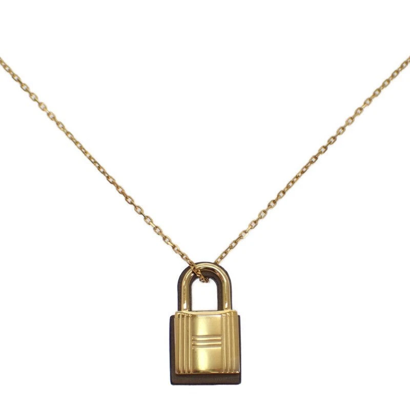 HERMÈS Collana HERMES O'Kelly PM Vaux Swift metallo oro marrone unisex TGIS