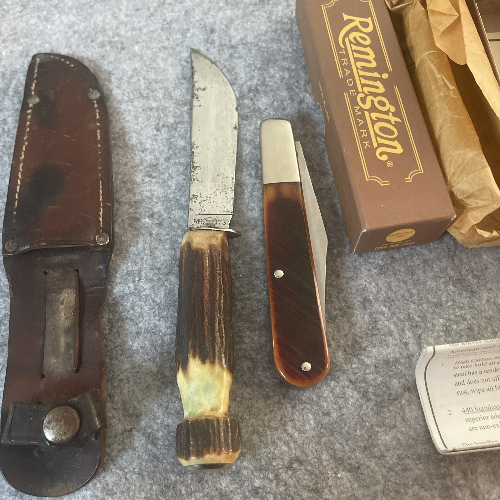 Two Vintage Circle Remington Knives eBay
