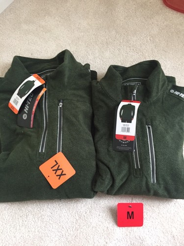 NWT Hi Tec Men`s 1/4 Zip Fleece Lightweight Thermo Jacket VARIETY!!! - 第 1/5 張圖片