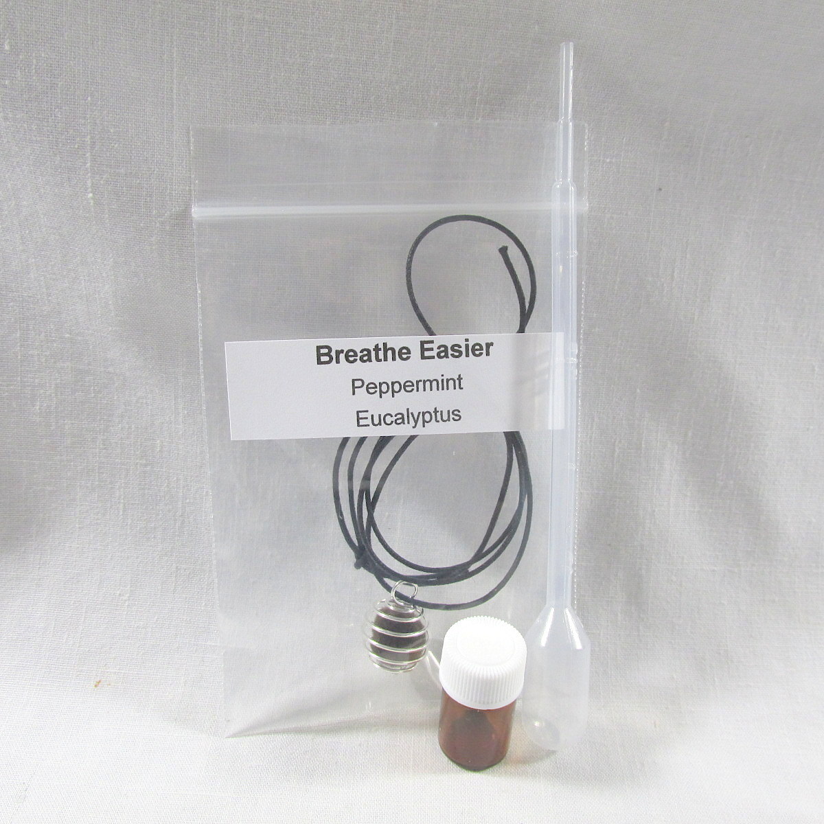 Breathe Easy Aromatherapy Pendant Kit with Natural Essential Oils