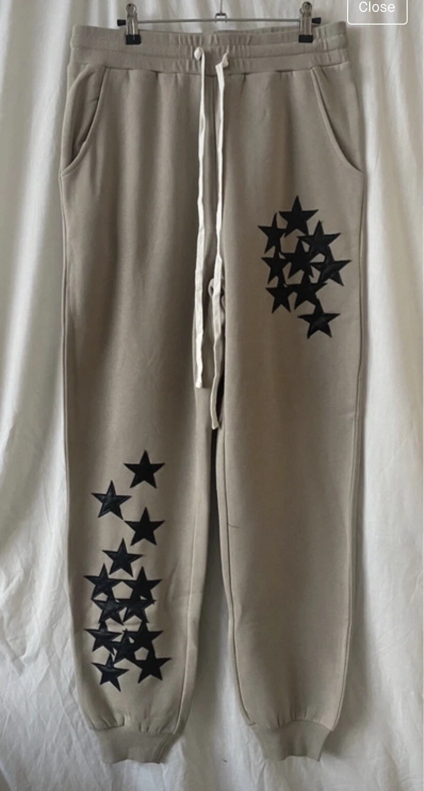 Shining star joggers in sand (M)