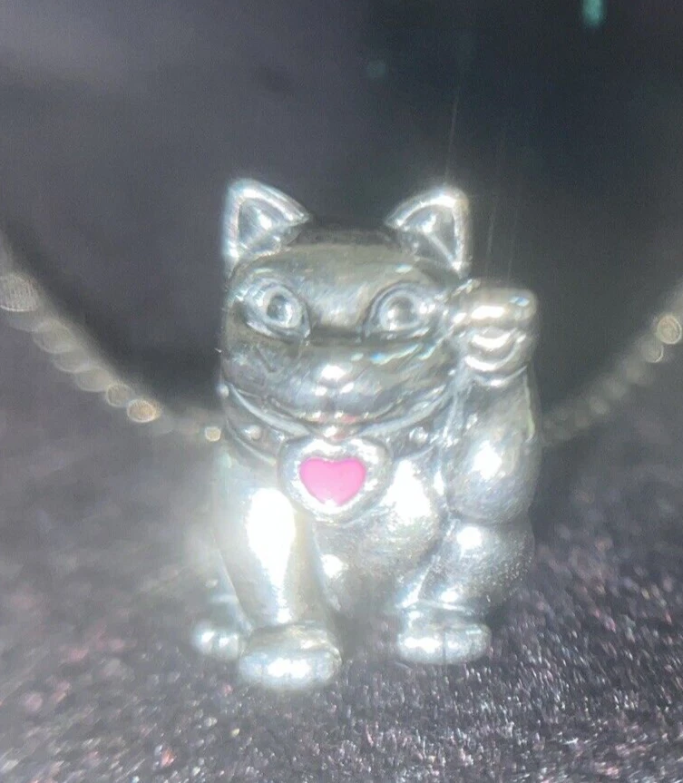 Pandora store cat necklace