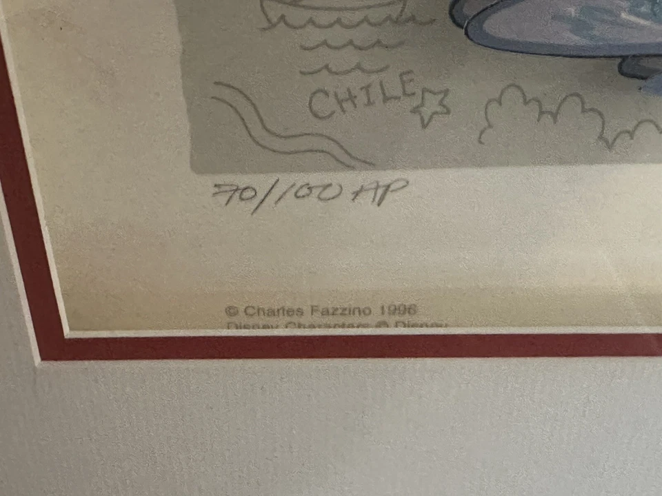 Fazzino-“Mickey World Tour” 3D Art! Sold Out RARE ARTIST PROOF Signed #d 70/100 - Image 2 of 4