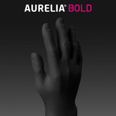 STRONG AURELIA BOLD BLACK NITRILE Handschuhe 1 2 3 10 20 40 BOX Mechaniker Tätowierer