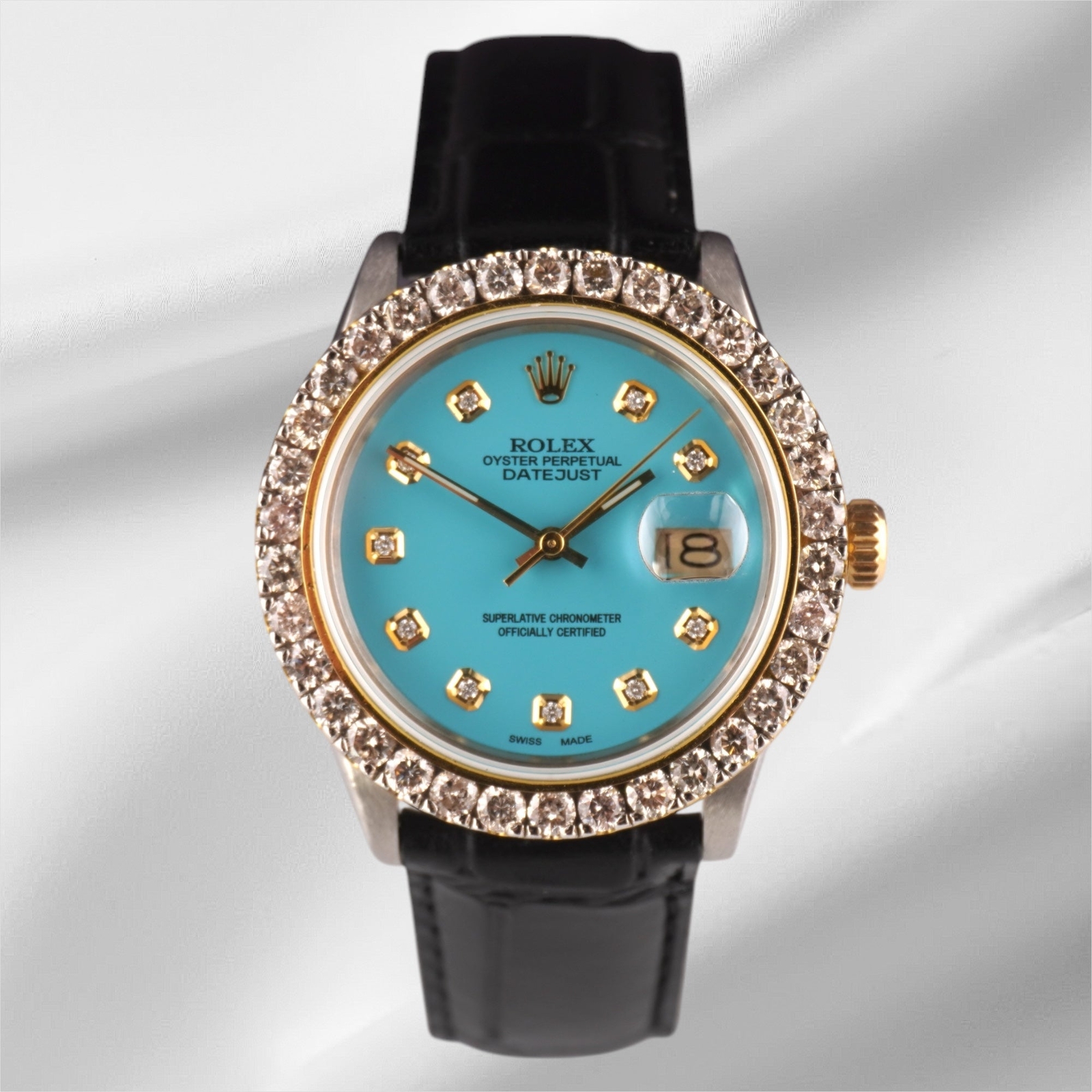 Rolex Datejust 2-Tone 2.50ct Baby Blue