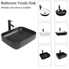 Ceramic Countertop Basin & Faucet Combo | Bathroom Vanity Sink Complete