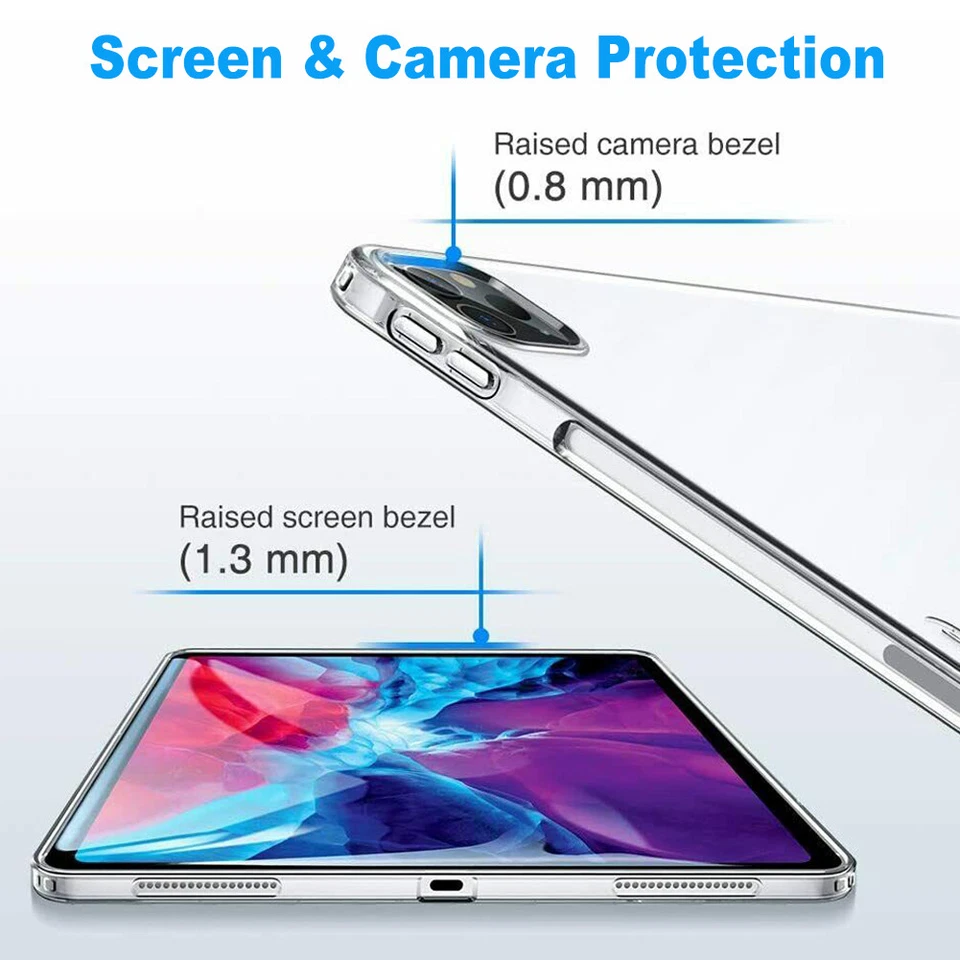 For iPad 10 9 8 7 6 5 4 3 2nd Gen Tablet Shockproof Duty TPU Case Cover - Image 3 of 4