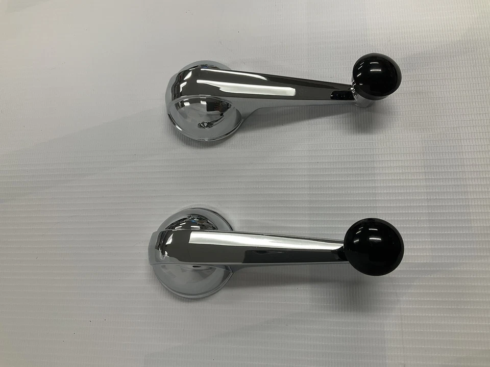 47-66 Chevy Gmc Pickup Chrome Interior Inside Door Handles Window Cranks 1947-66 - Image 3 of 4