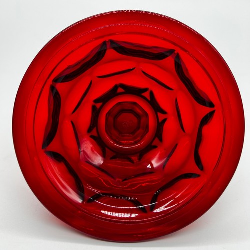 Fostoria Argus Ruby Red 7-7/8" Compote Pedestal Candy Dish HFM Henry Ford Museum - Picture 7 of 8