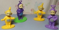 Teletubbies PVC Ragdoll Decopac Applause 1998 Laa Laa Tinky Winky Lot of 4
