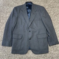 Pendleton Sports Coat Mens 42 Virgin Wool 2 Button Houndstooth Made In USA