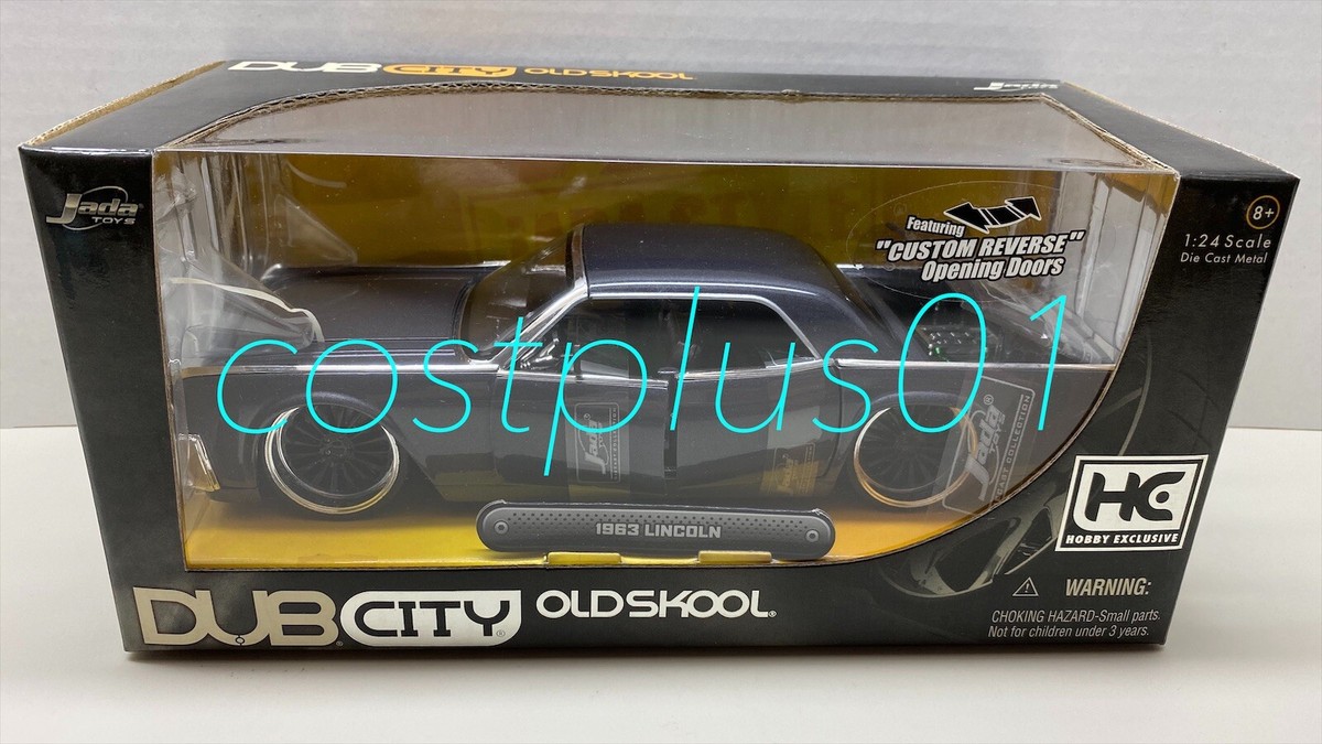 JADA DUB CITY 1963 LINCOLN 1:24 DARK GRAY REVERSE DOORS HE | eBay
