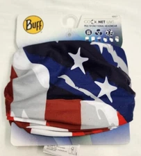 BUFF Unisex Adult Coolnet UV+ Multifunctional Headband- Stars Stripes USA
