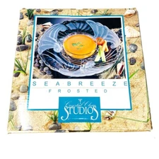 Sea Breeze Frosted Chip and Dip by Crystal Clear Studios 323933 w/ Box, 2 Pcs