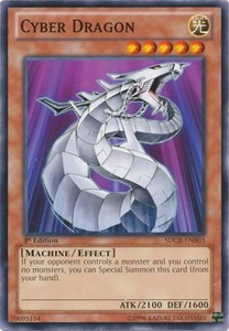 Cyber Dragon (White) - SDCR-EN003 - Common - 1st Edition x3 - Lightly Played
