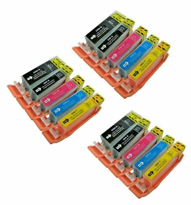 15 Nicht-OEM Tintenpatronen PGI-520 & CLI-521 passend für Canon MP630 MP620 Drucker