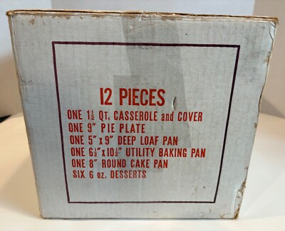 New Vintage Fire King Copper Tint Ovenware Set Anchor Hocking 12