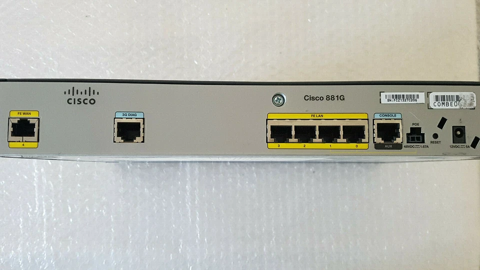 Cisco - 881series - 881G - 881G-K9 V01 - Ethernet Security Router - Used - Image 3 of 4