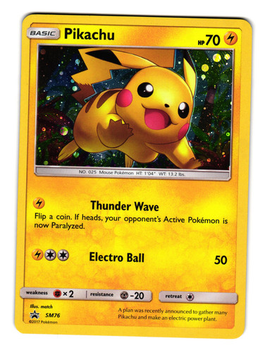 Pikachu - SM76 SM Promos LP | eBay