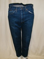 VINTAGE LEVI'S 20505 0217 ORANGE TAB DENIM JEANS 33 X 33 ZIP FLY SHORTENED TO 28