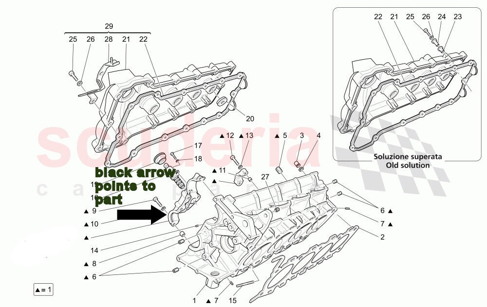 Maserati 4.2 Camshaft Variator Cap Oil Control Camshaft Saddle 229169 Bank 1